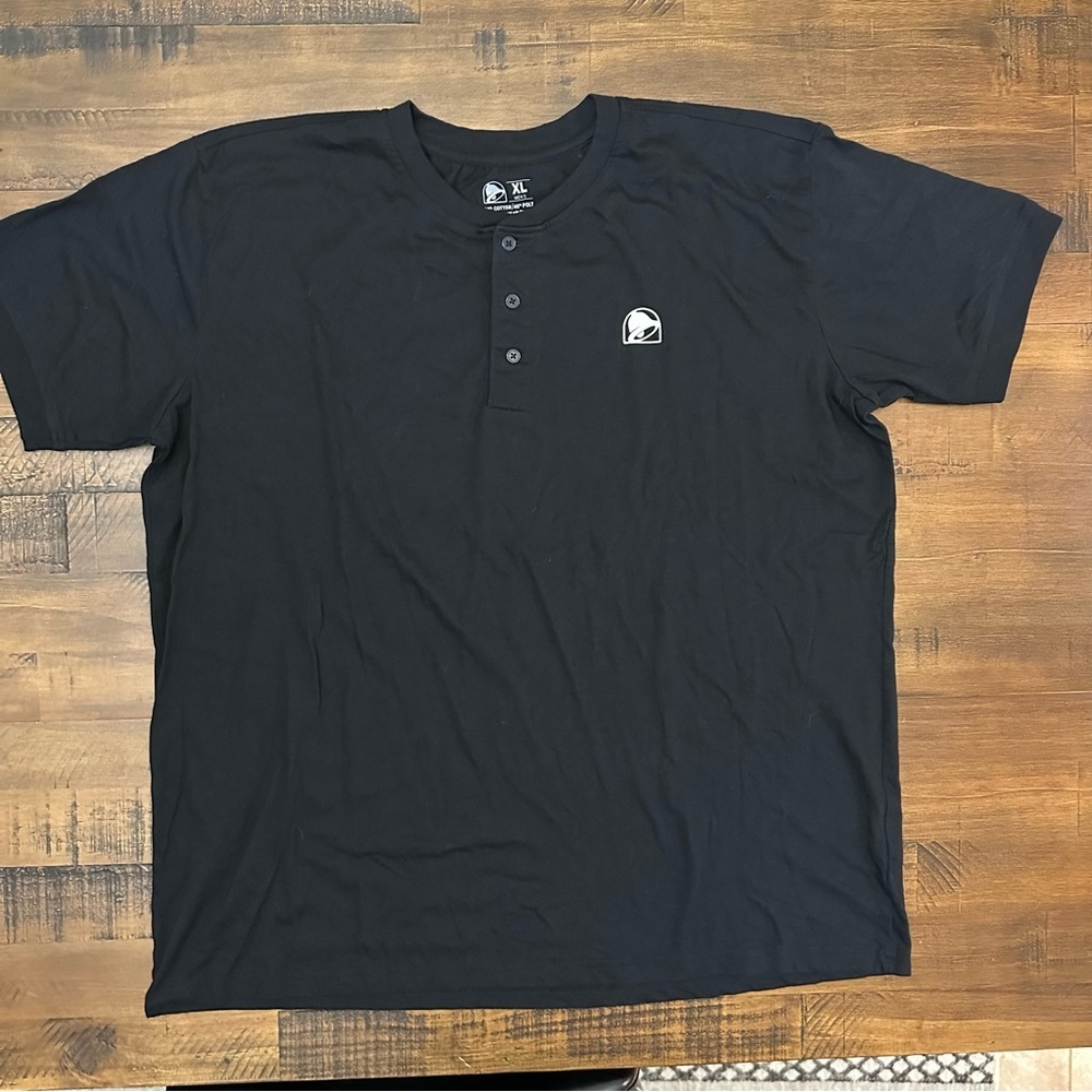 TACO BELL 3 Button Black XL Shirt Mexican